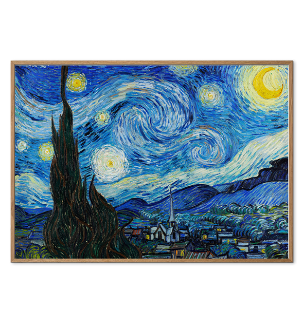 Van Gogh – La Nuit étoilée (Tirage d’art 30×40 cm, édition limitée Drop’Art)