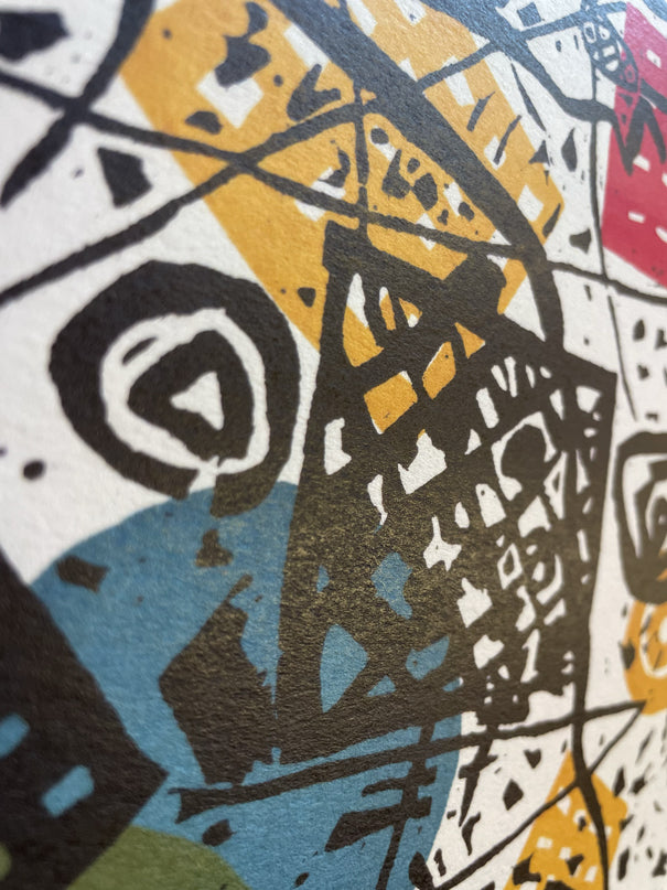 Kandinsky × Domaine de La Barroche – Châteauneuf-du-Pape Blanc (Tirage d’art + vin)