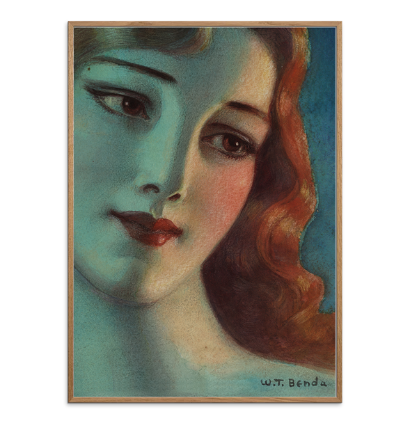 Benda – Head of a Girl with Long Blonde Hair (Tirage d’art 30×40 cm, édition limitée Drop’Art)