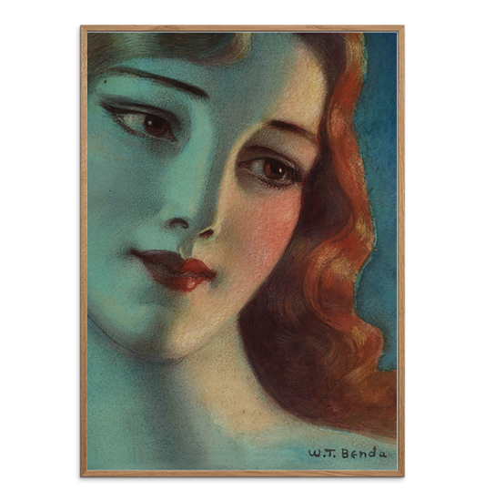 Benda – Head of a Girl with Long Blonde Hair (Tirage d’art 30×40 cm, édition limitée Drop’Art)